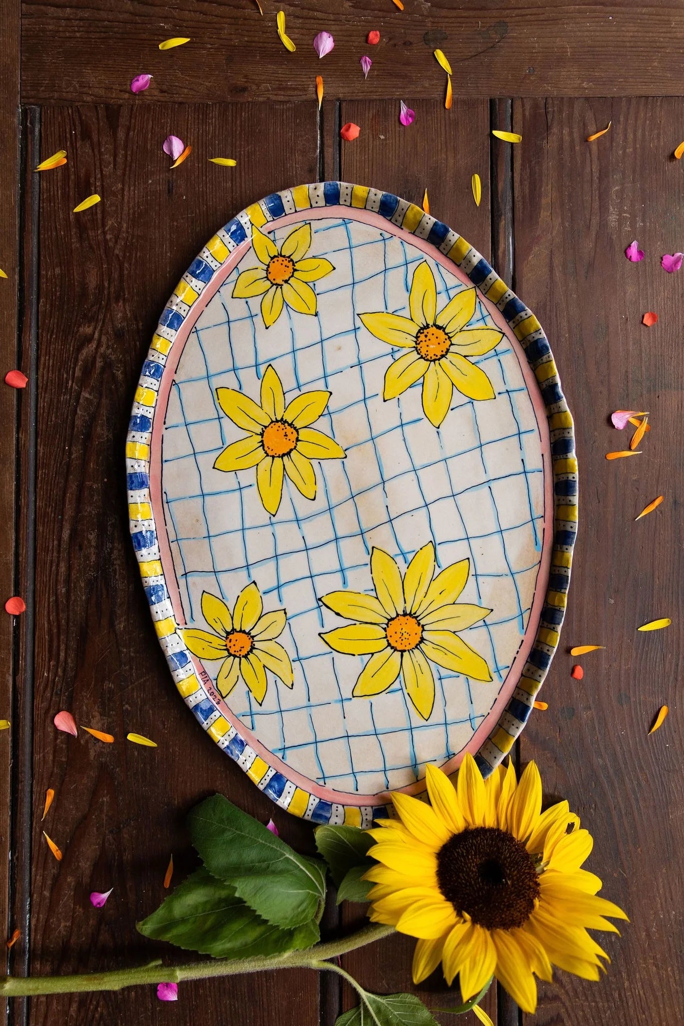 Pia Kuykhoven - Sunflower Picnic - Platter