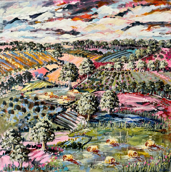 Cathy Usatoff- Sunny Hay Bales