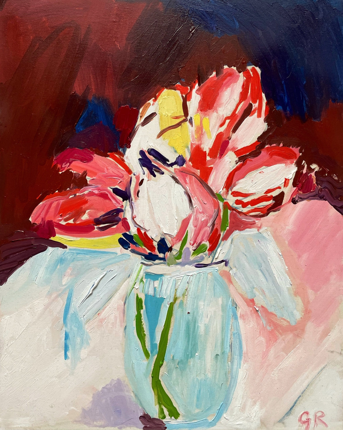 Gugge Kirstine Ravn - Vase and flowers