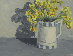 Jody Rigby - Jonquils in victorian vase