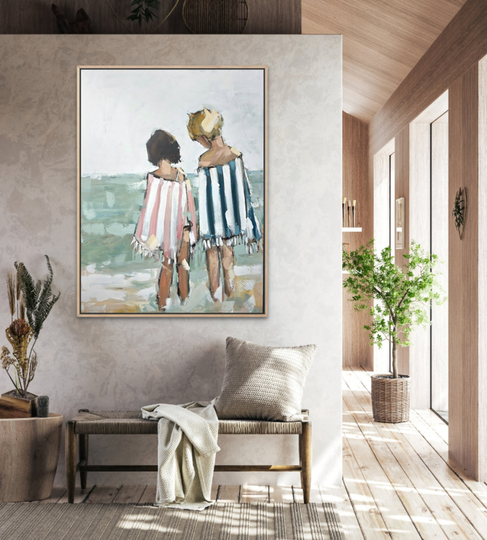 Joanna Davies - Kids on the Beach with Towels