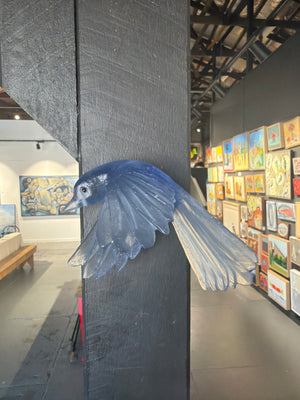 Luke Jacomb Studio - Fantail Wings down (Denim)