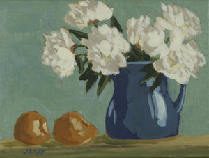 Jody Rigby - Peonies and teal