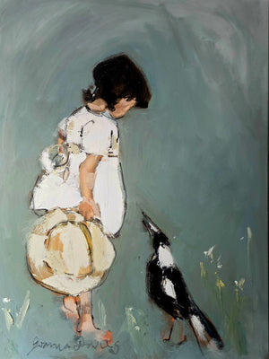 Joanna Davies - ABI, maggie and a straw hat