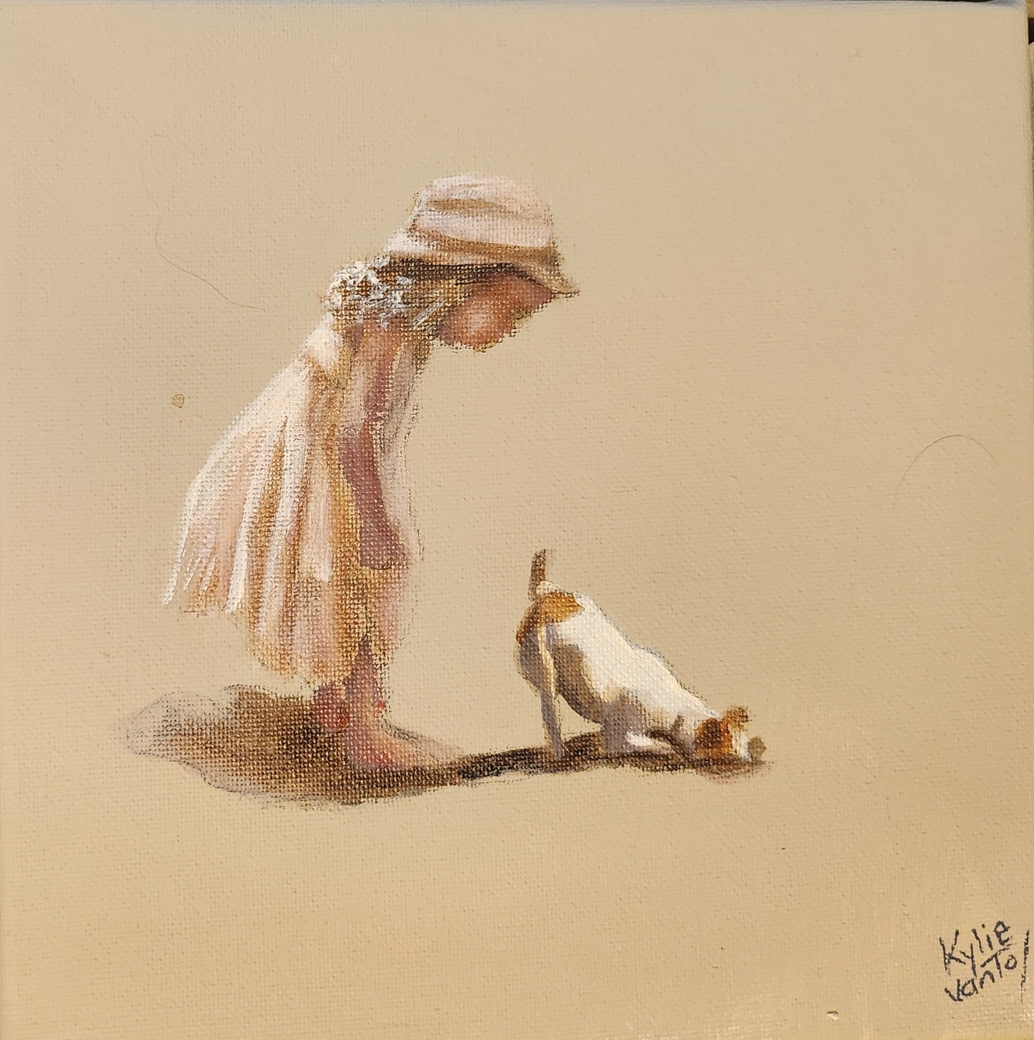 Kylie Van Tol - Girl with dress and dog