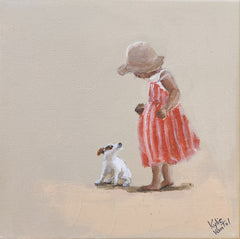 Kylie Van Tol - Girl with dog on beach