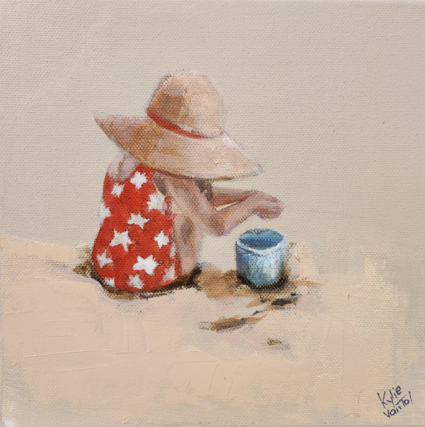 Kylie Van Tol - Girl with bucket on beach