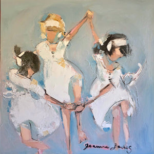 Joanna Davies - Three girls blue
