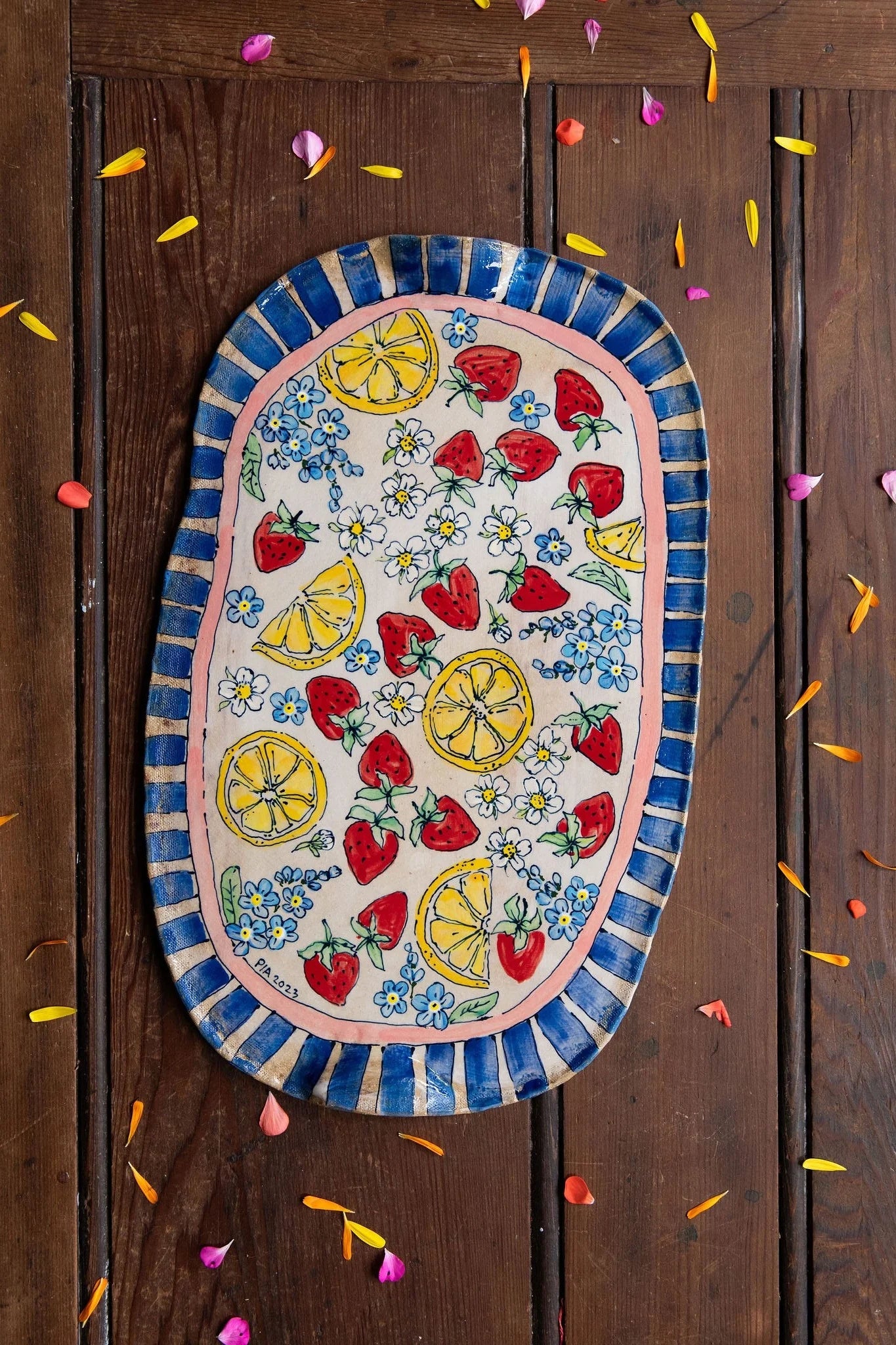 Pia Kuykhoven - Strawberry Dreams and Forget-Me-Not - Cheese Platter