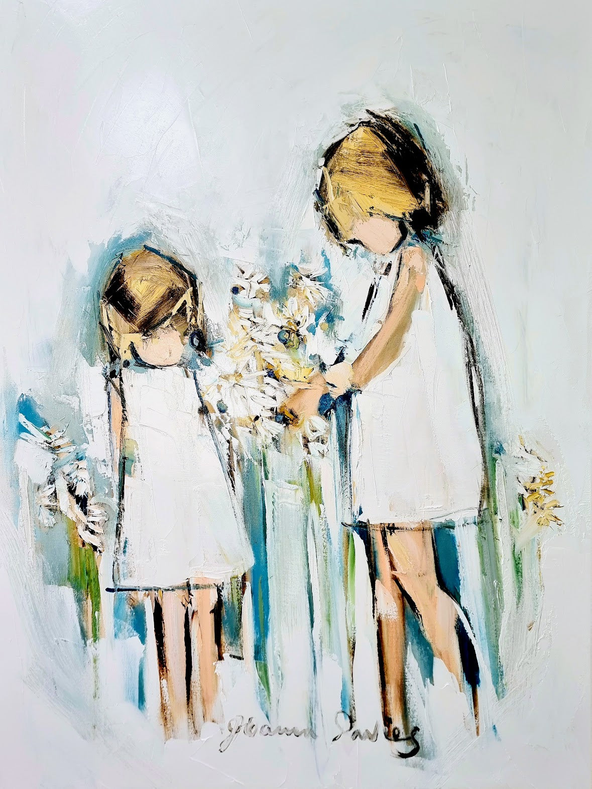 Joanna Davies - Sisters with Daisies