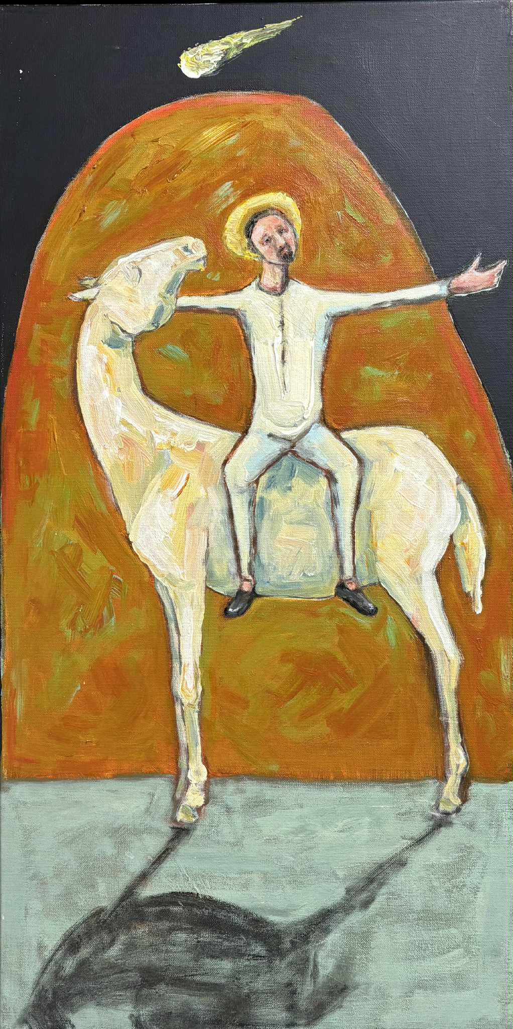 Karen Gray - St Francis Juggling a Comet