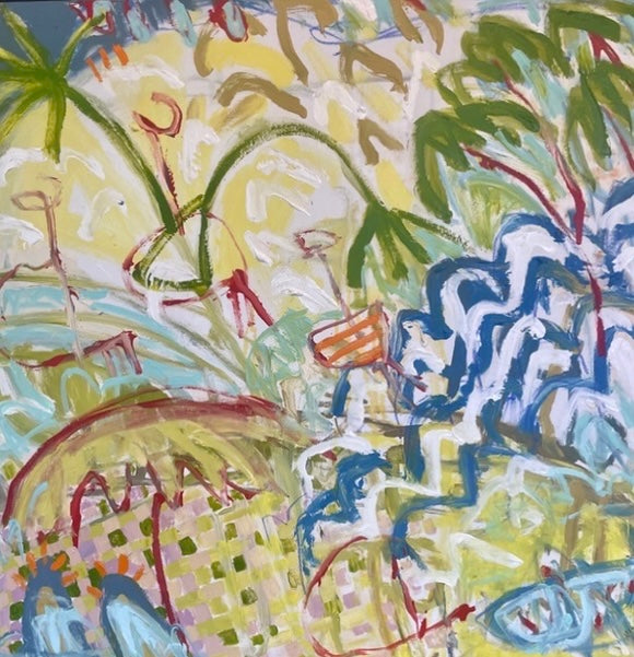 Margaret Delahunty Spencer - Windy day,  summer time I