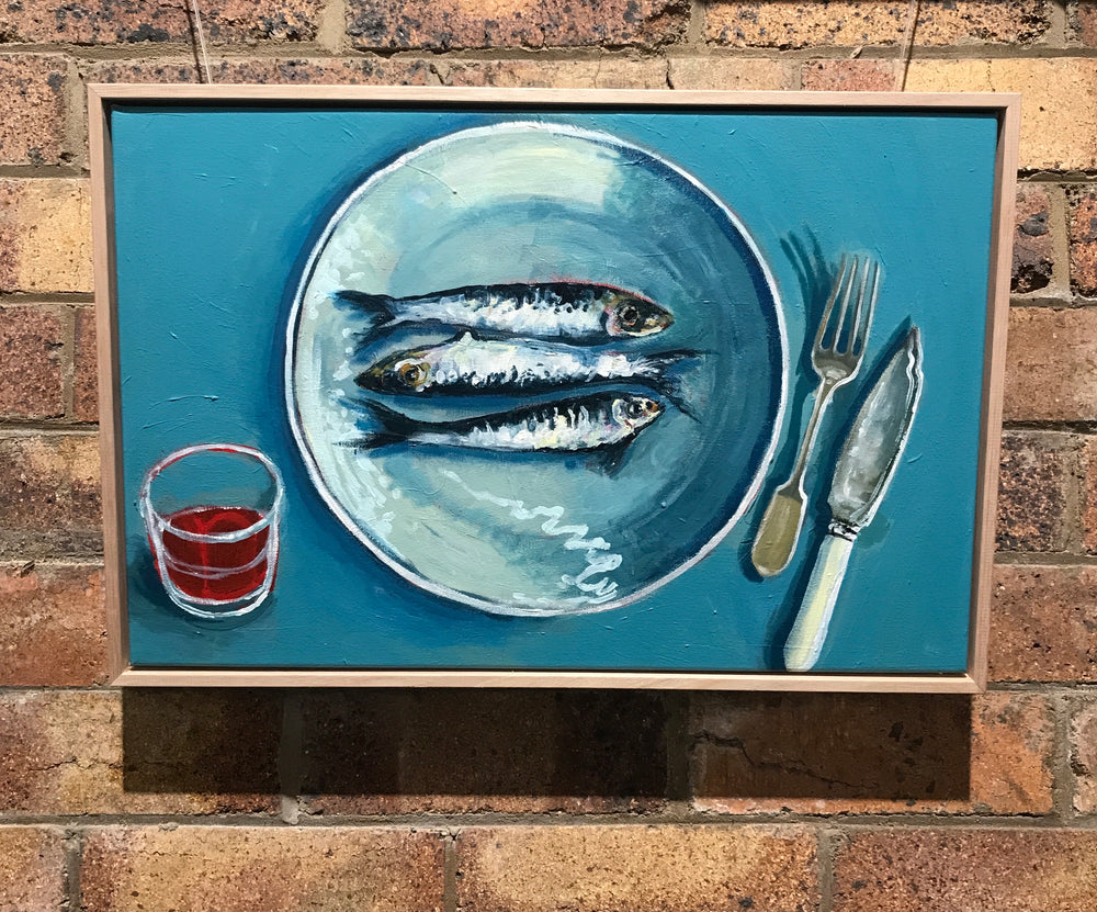Kim Bizo - Sardines on plate