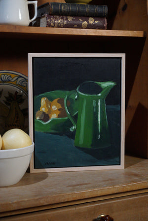 Jody Rigby - Green jug and three pears