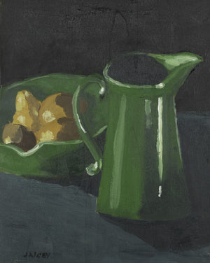 Jody Rigby - Green jug and three pears