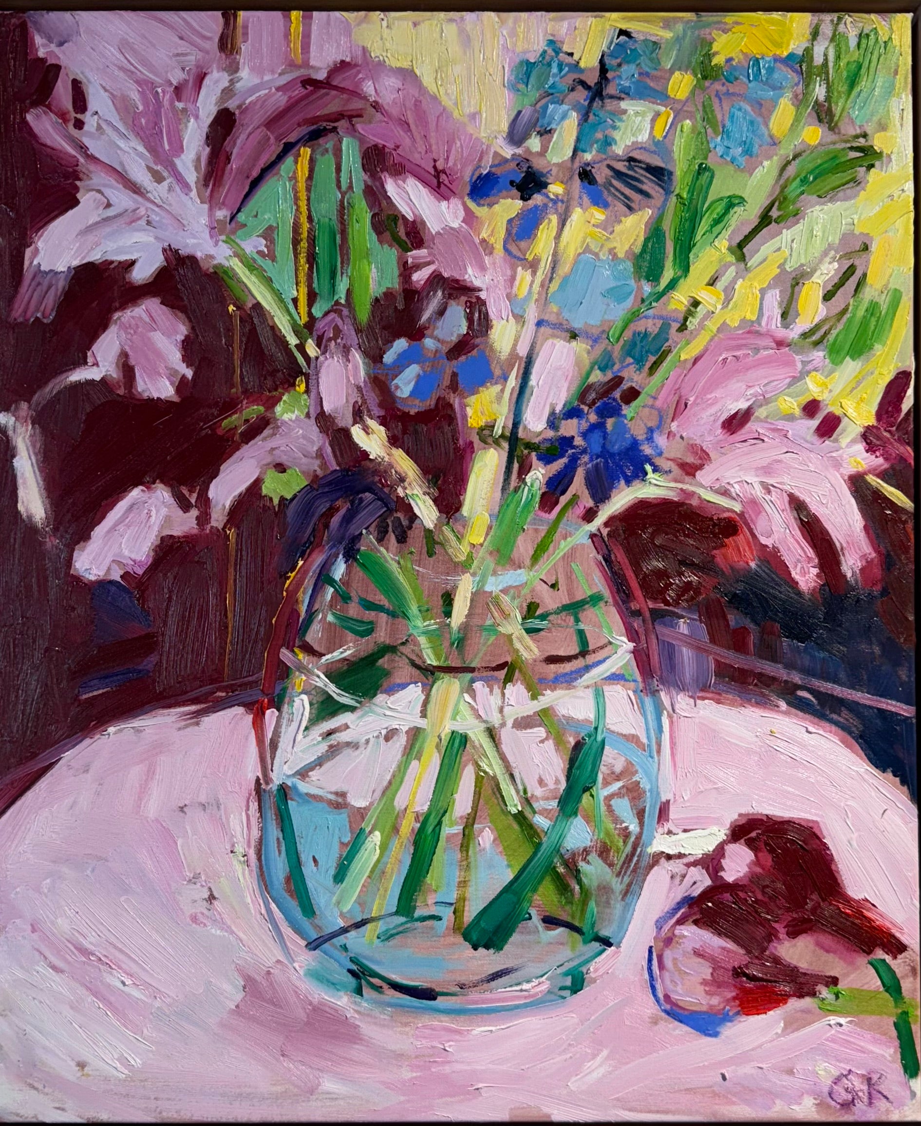 Gugge Kirstine Ravn - Lillies and Bluebells