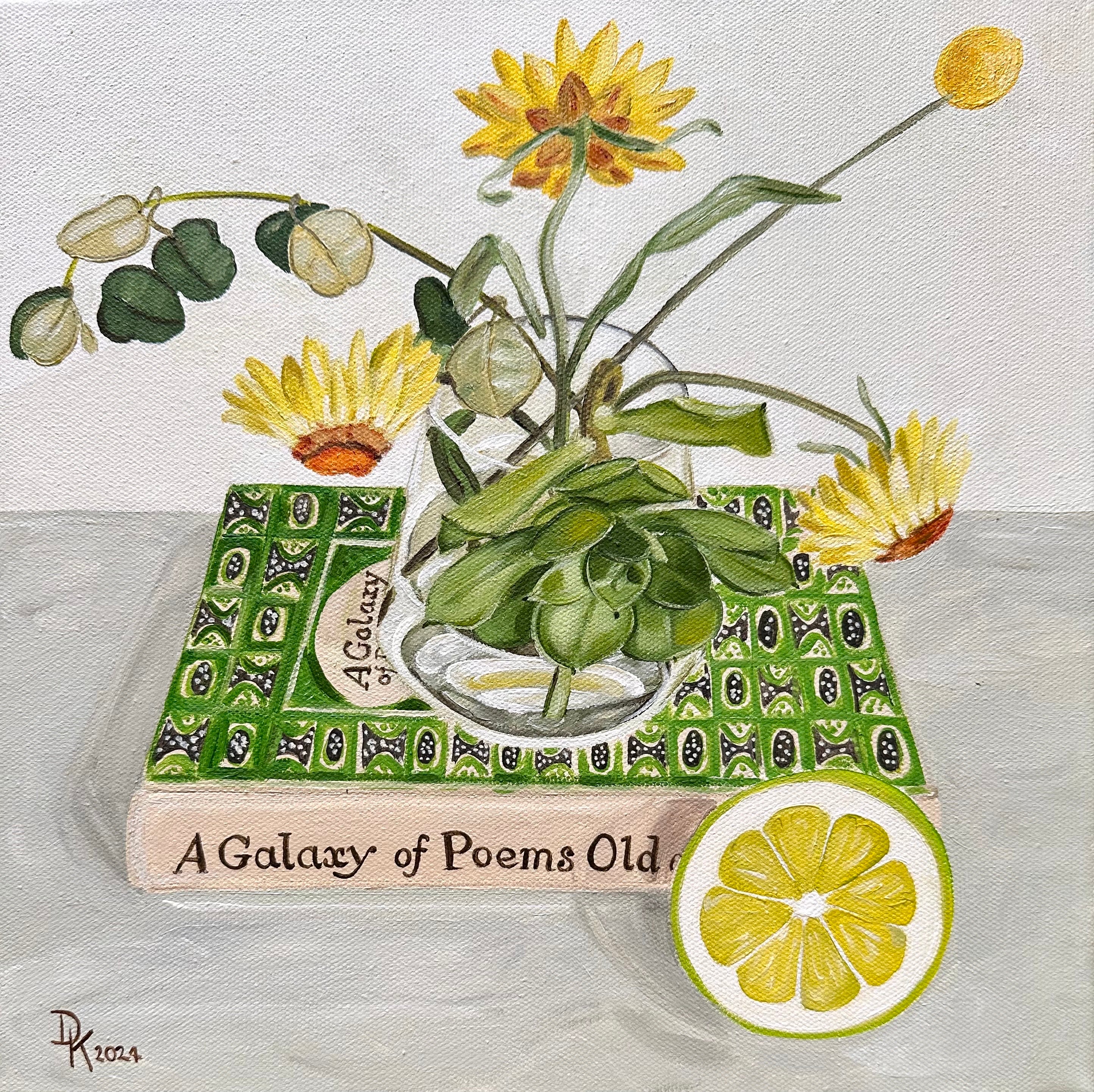 Dominika Keller - Aeonium, Paper Daisies & Correa Foliage No.2