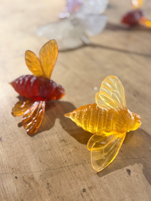 Luke Jacomb Studio - Bee (Wings Out - Dark Orange Red)