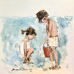 Joanna Davies - Red bucket on the beach