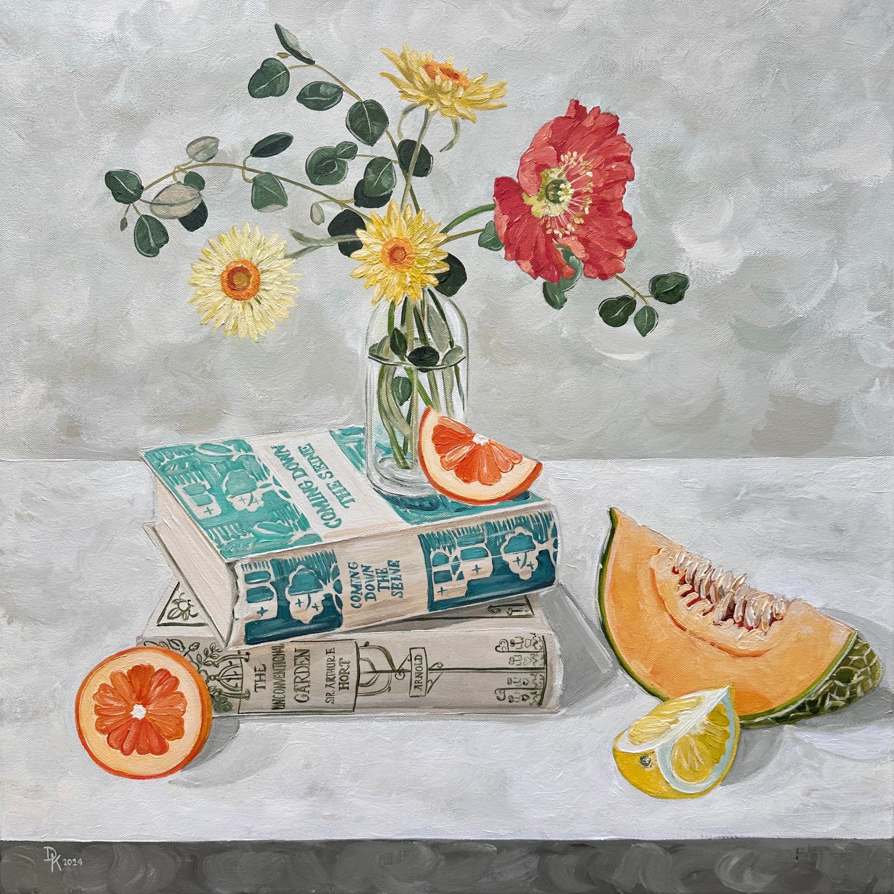 Dominika Keller - Poppy with Cantaloupe & Books