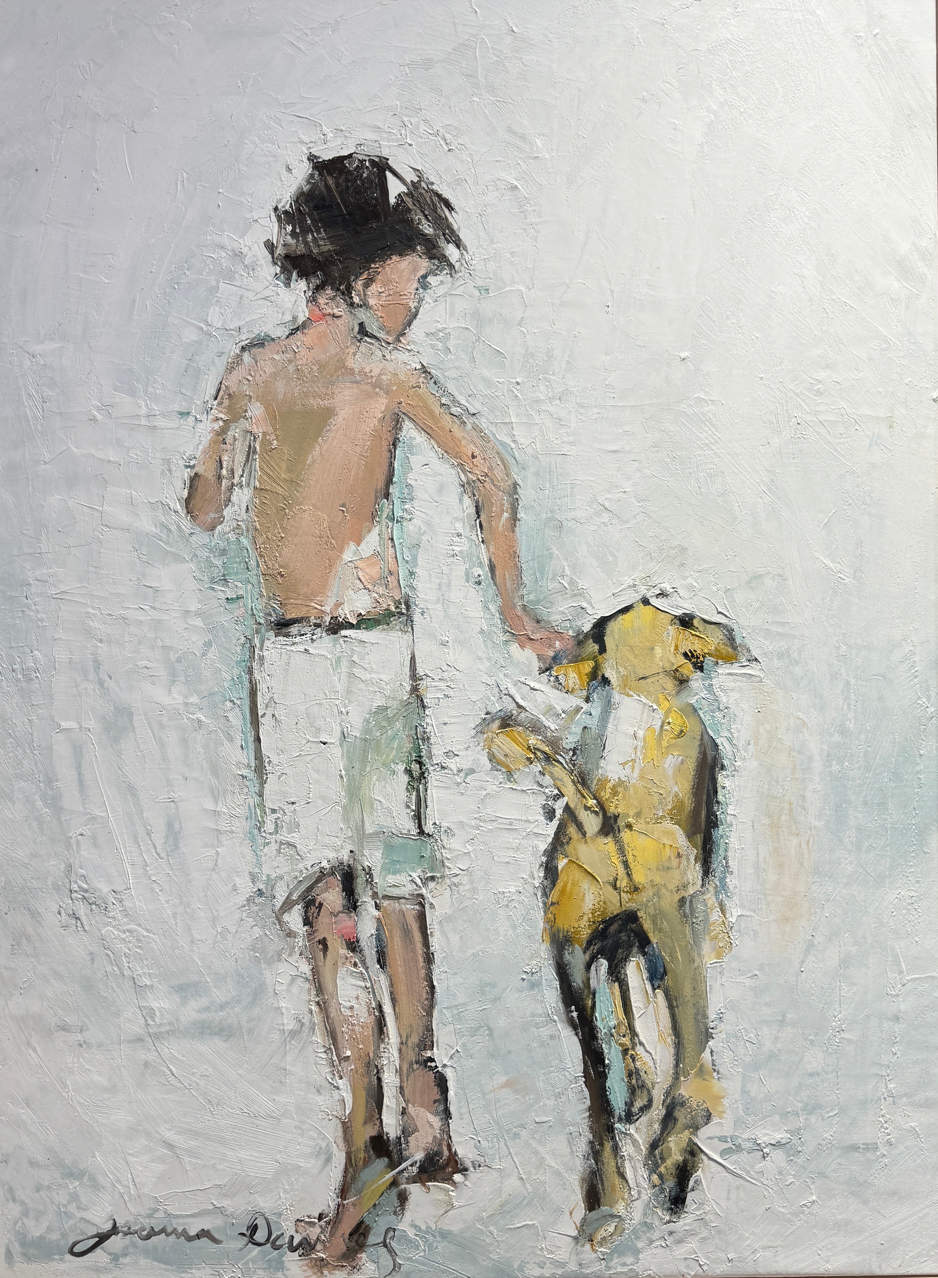 Joanna Davies - Boy with Dog