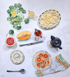 Dominika Keller - Nasturtium Alaska with Citrus Harvest, Cantaloupe & An Early Grey Tea