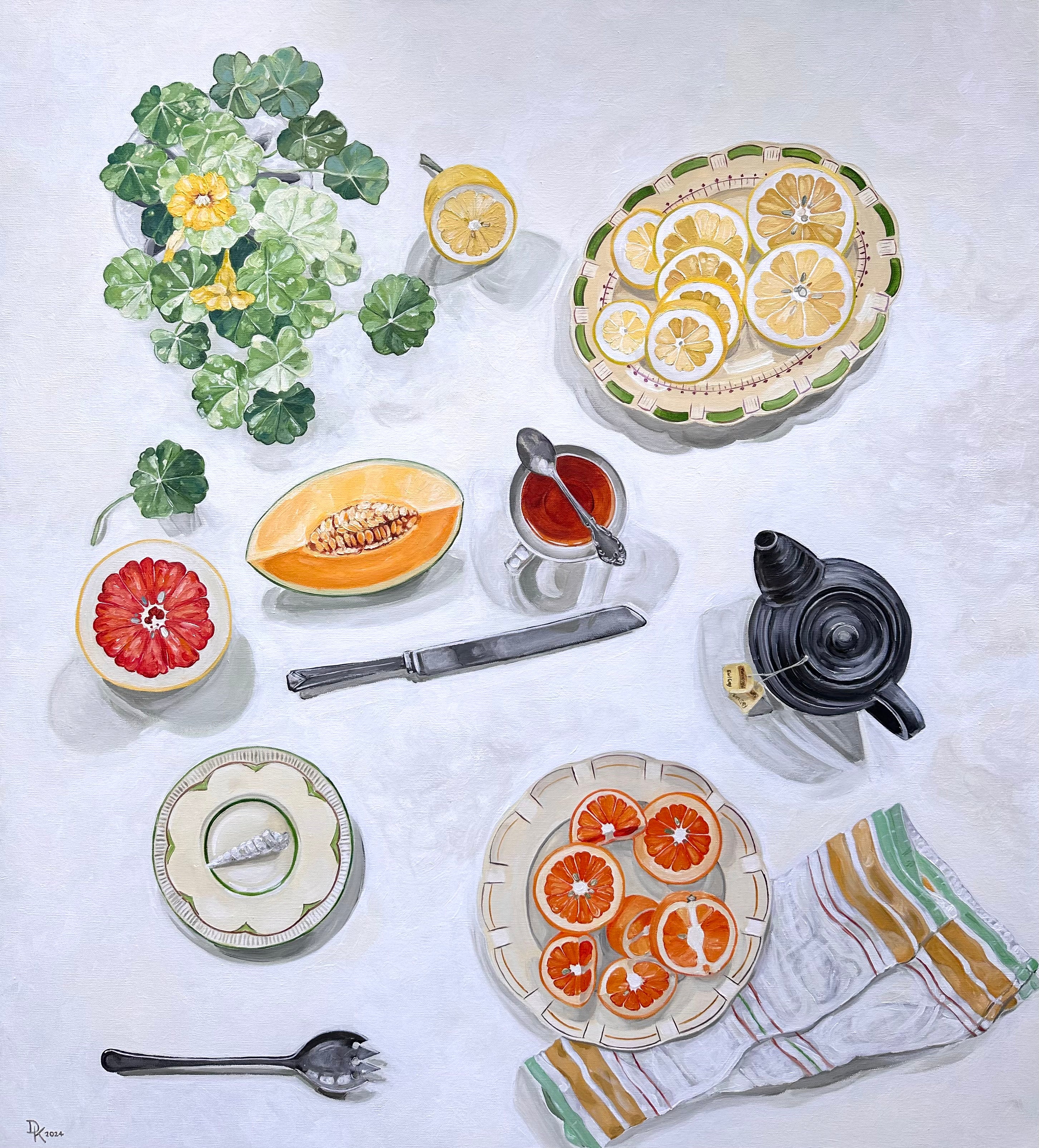 Dominika Keller - Nasturtium Alaska with Citrus Harvest, Cantaloupe & An Early Grey Tea