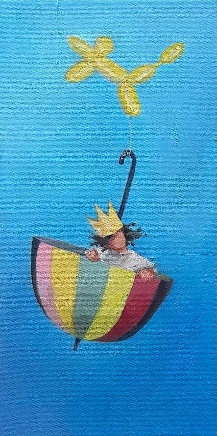 Zory McGrath - Little Prince with dog balloon (Blue)