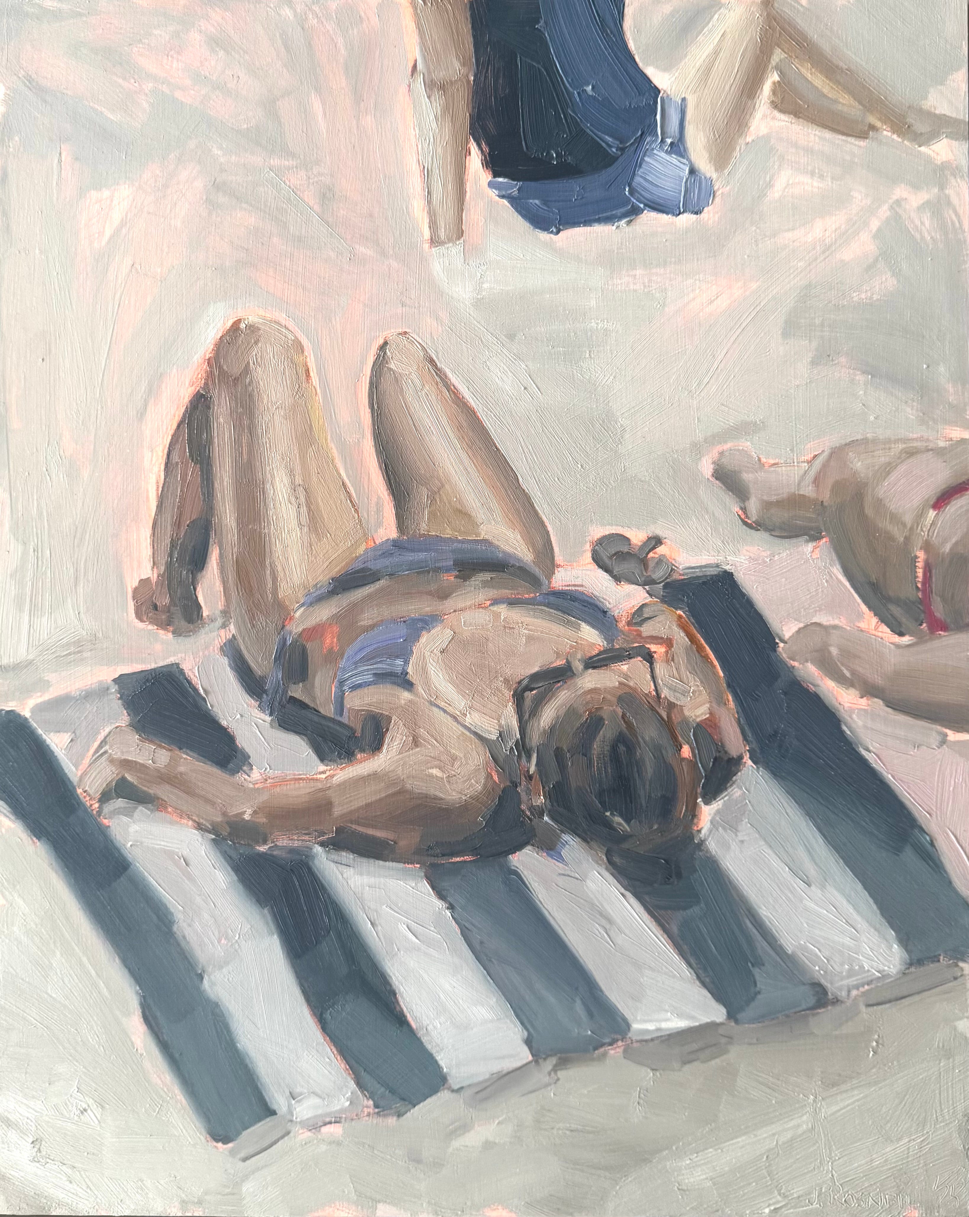 Jen Rosnell - Seaside Blue Stripes