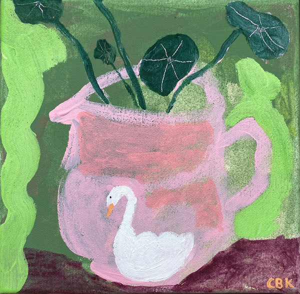 Crystal Knight - Lucky Swan Vase
