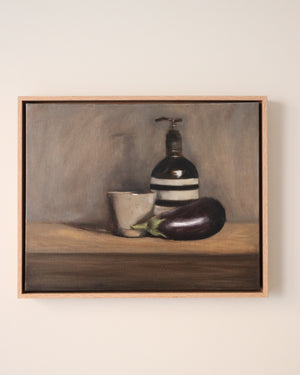 Jessica Olpp - Aubergine, tasse et distributeur de savon