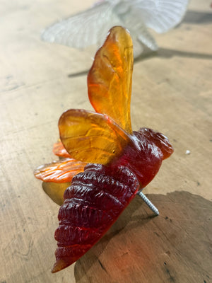 Luke Jacomb Studio - Bee (Wings Out - Dark Orange Red)