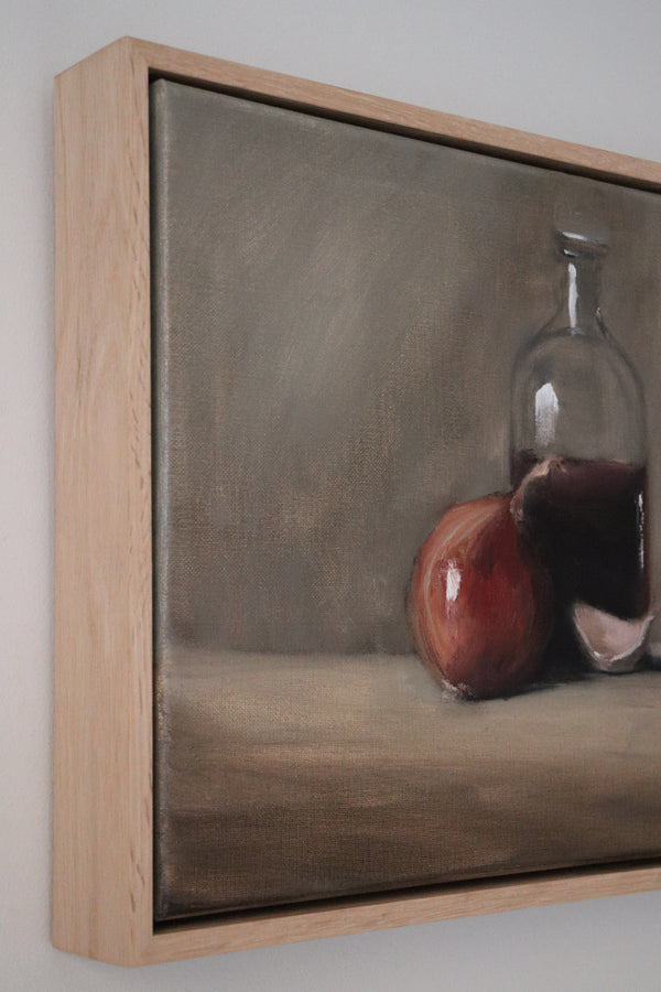 Jessica Olpp - Bouteille, oignon et ail