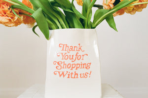 Kleyn Ceramics - Thank you for shopping vase