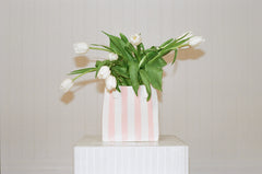 Kleyn Ceramics - Pink Stripe Handbag