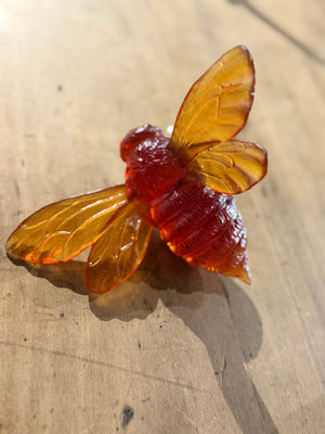 Luke Jacomb Studio - Bee (Wings Out - Dark Orange Red)