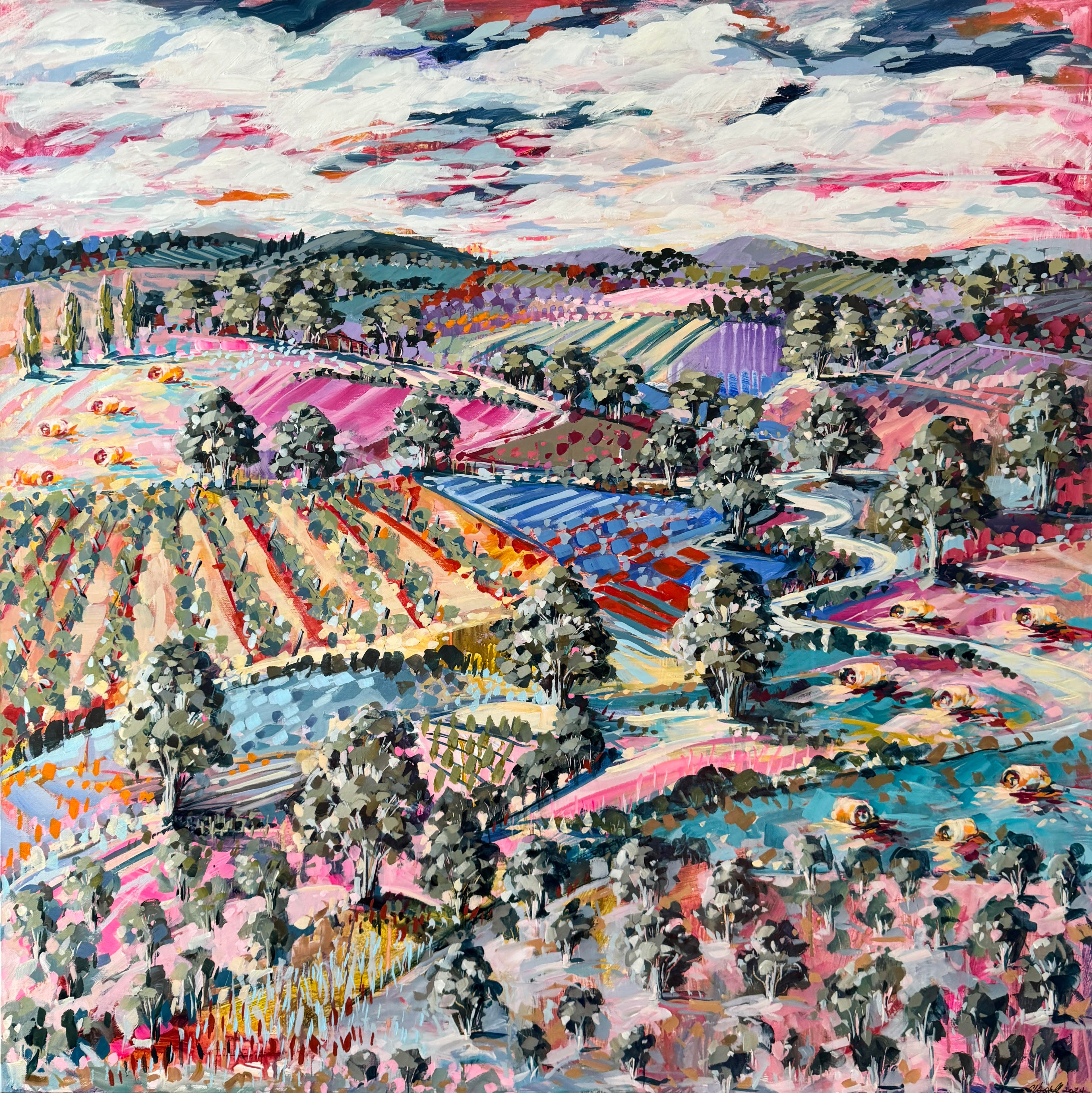 Cathy Usatoff - Orchards and Vines of Red Hill