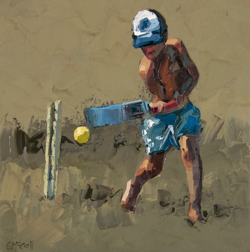Claire McCall - Beach Cricket