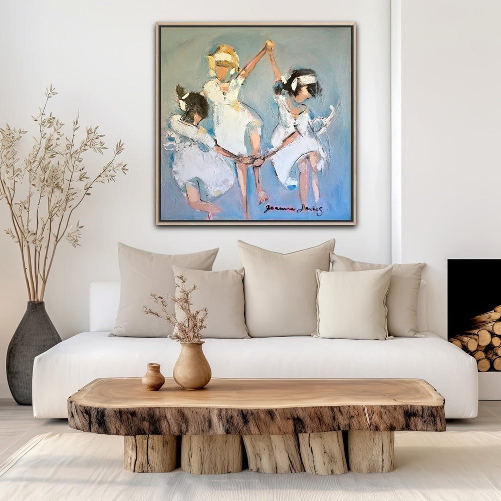 Joanna Davies - Three girls blue