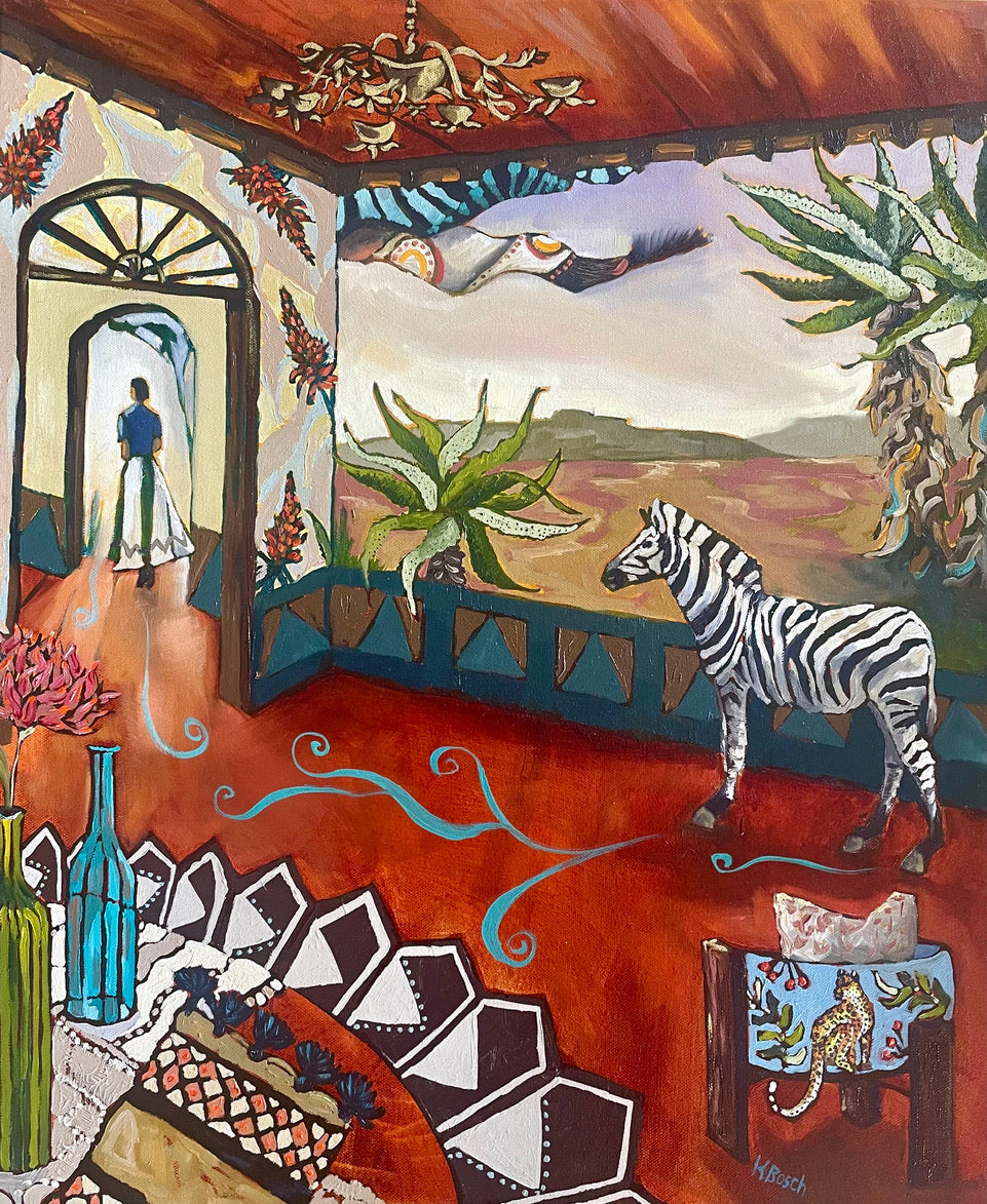 Kobie Bosch - Zebra & Lady in Waiting (Overseas Visitors)