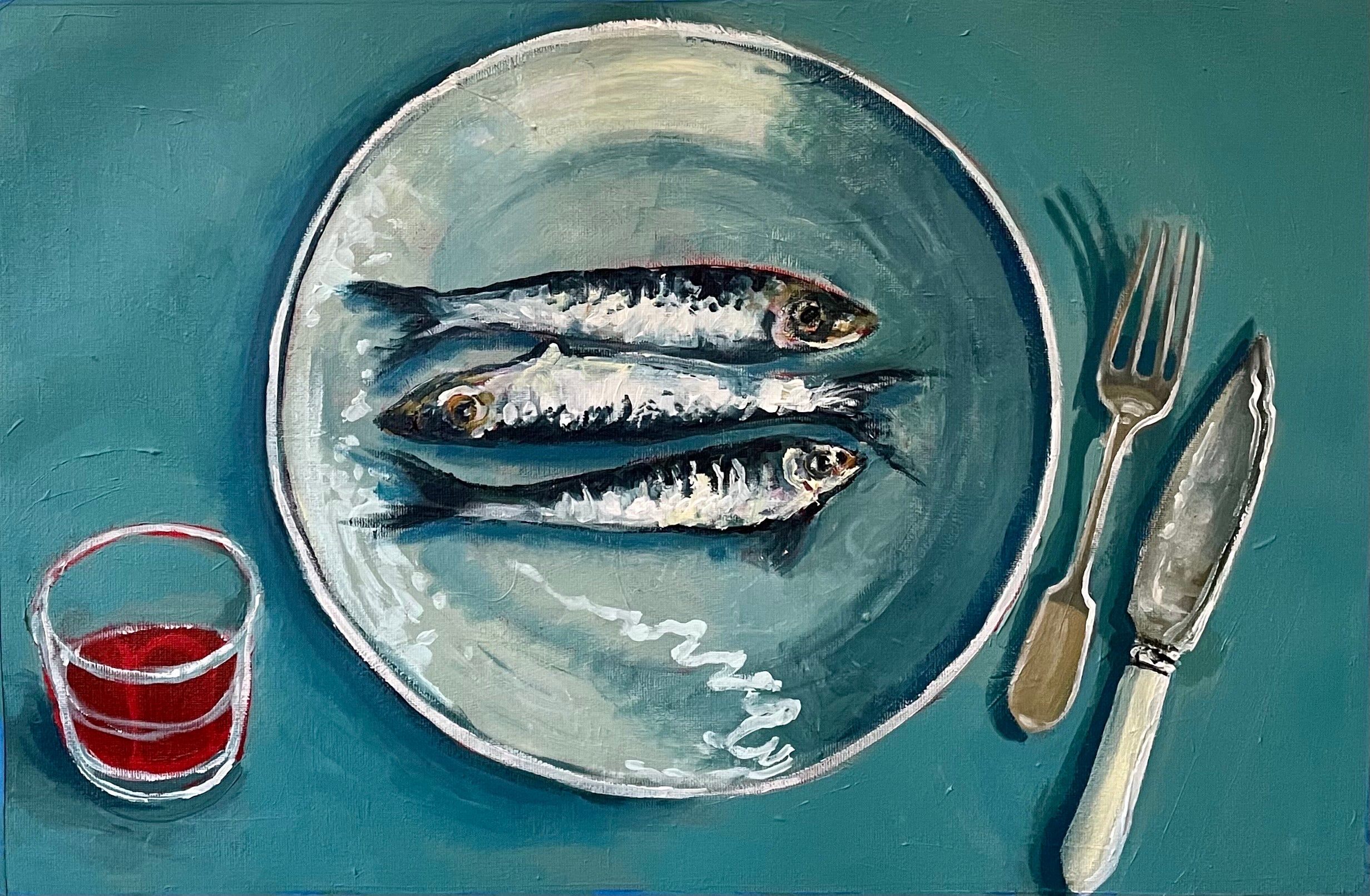Kim Bizo - Sardines on plate
