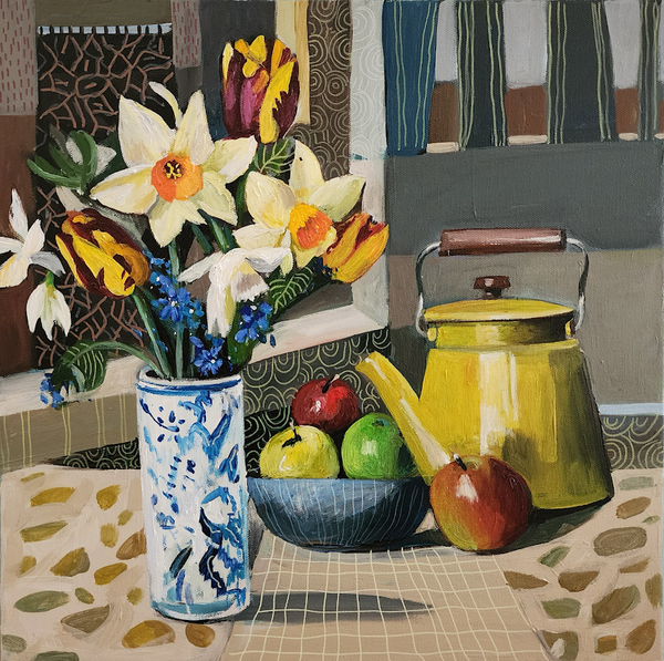 Susan Trudinger - Daffodils with Yellow Kettle