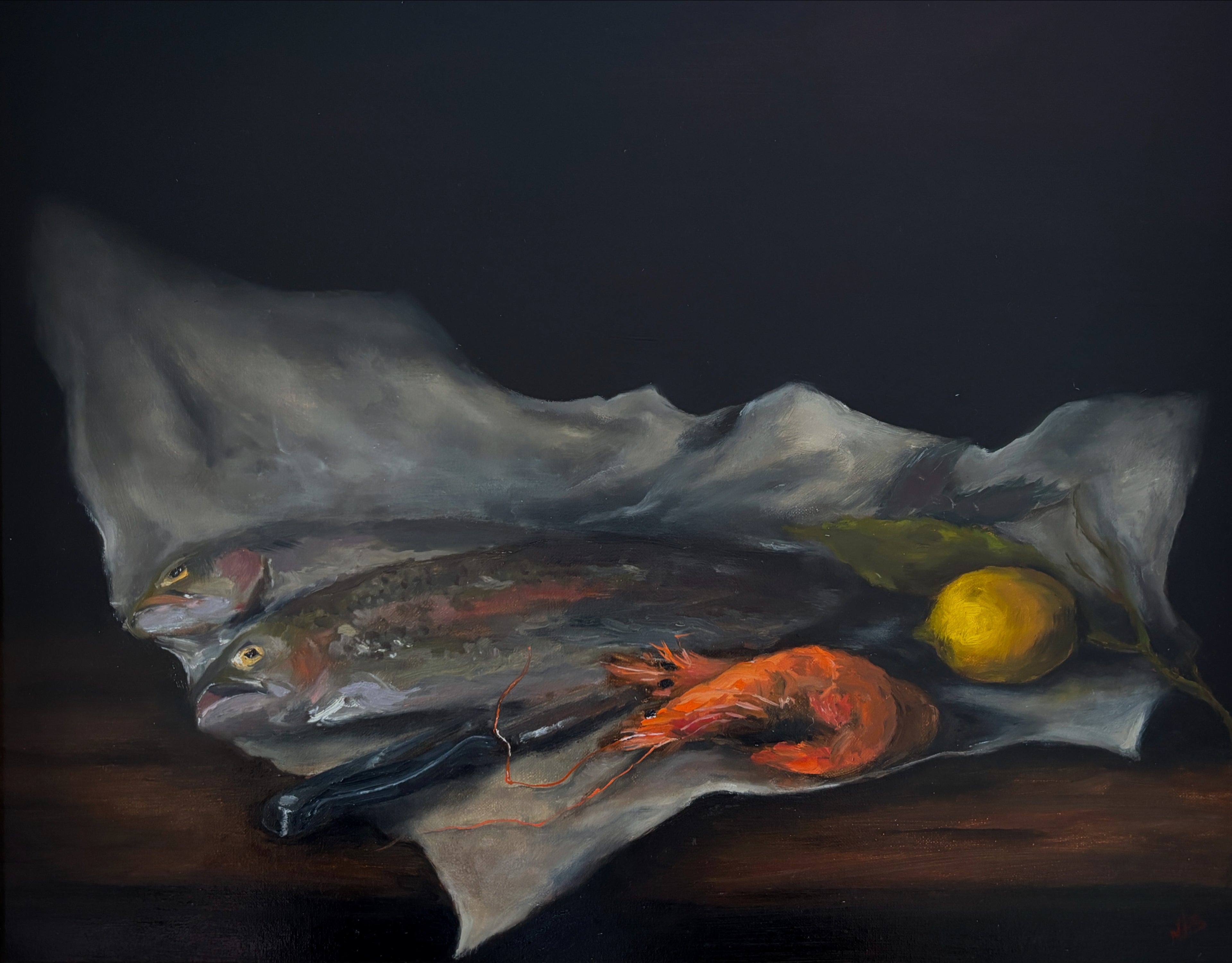 Madaline Harris-Schober - Fish Market: Homage to Griffiths
