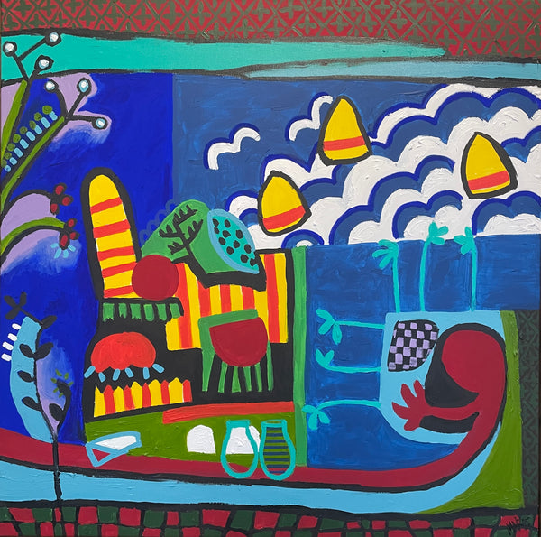 Margaret Delahunty Spencer - Aunty Joan’s Beach House From the Picasso series
