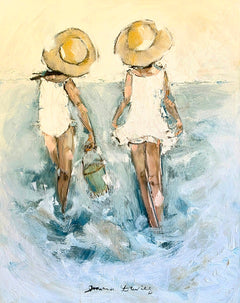 Joanna Davies - Beach, cousins