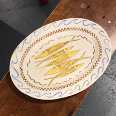 di Lunedì - Yellow fish with brown check pattern
