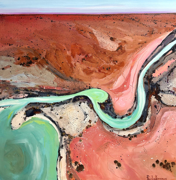 Polly Kimmorley - Flowing Into Lake Eyre