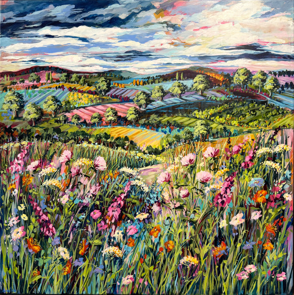Cathy Usatoff - Foothills and Wildflowers of Red Hill