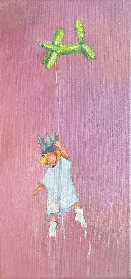 Zory McGrath - Little Prince with dog balloon (Pink)