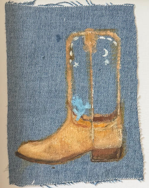 Ingrid Haughton - Boots with Moon and Stars